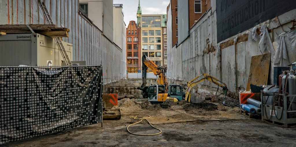 travaux dans une rue